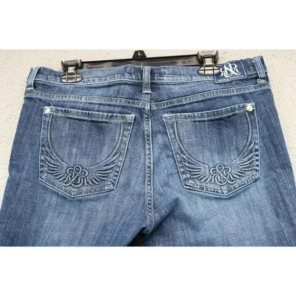 Women's Rock & Republic Kasandra Blue Jeans-Size 16M-Distressed - Picture 7 of 11